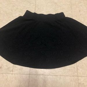 Black skater skirt